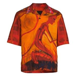 Givenchy Devil Print Shirt Josh Smith x Givenchy SZ 39 NWOT